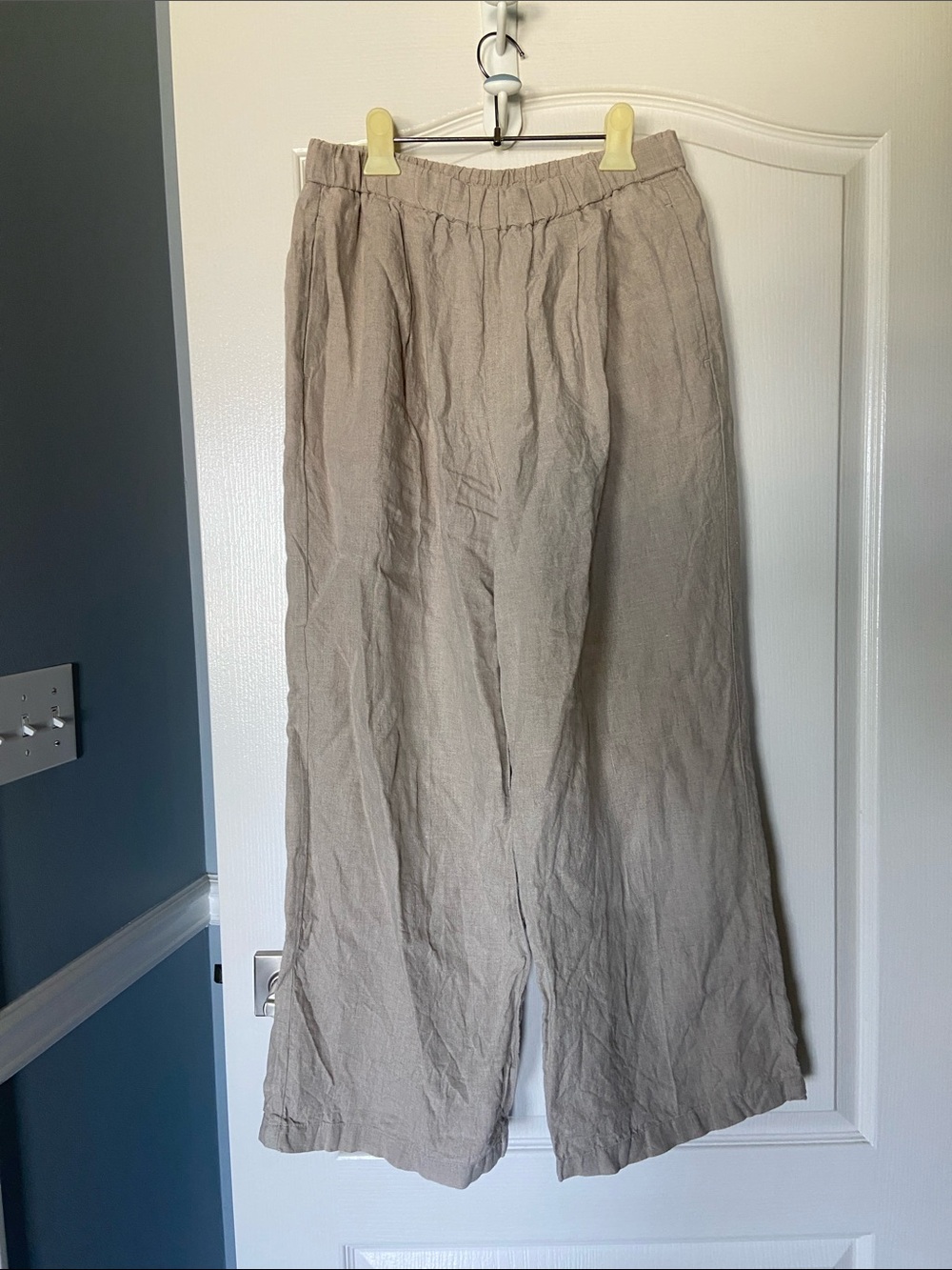 Muji Beige Linen Trousers